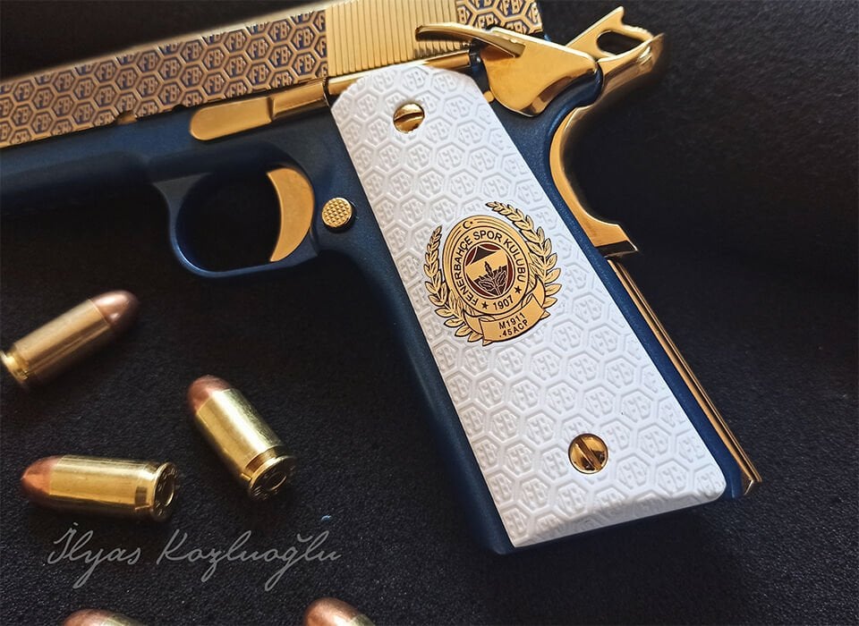 Tisaş ZIG M1911 Fenerbahçe FB desen & Titanyum ve Mavi Kaplama