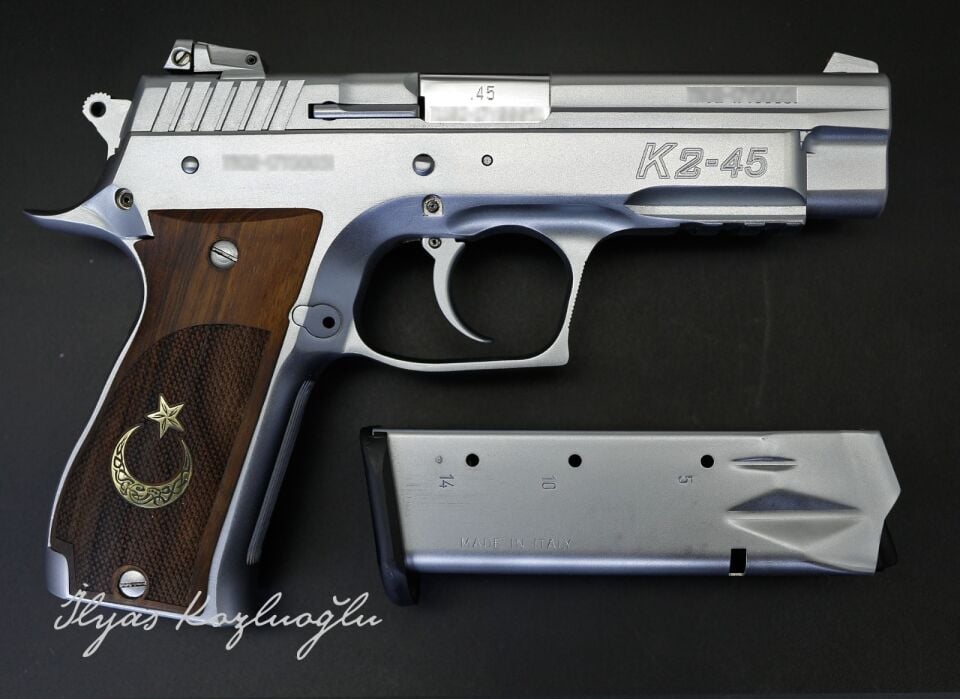 Sarsılmaz K2 45 - Mat Beyaz Krom Kaplama