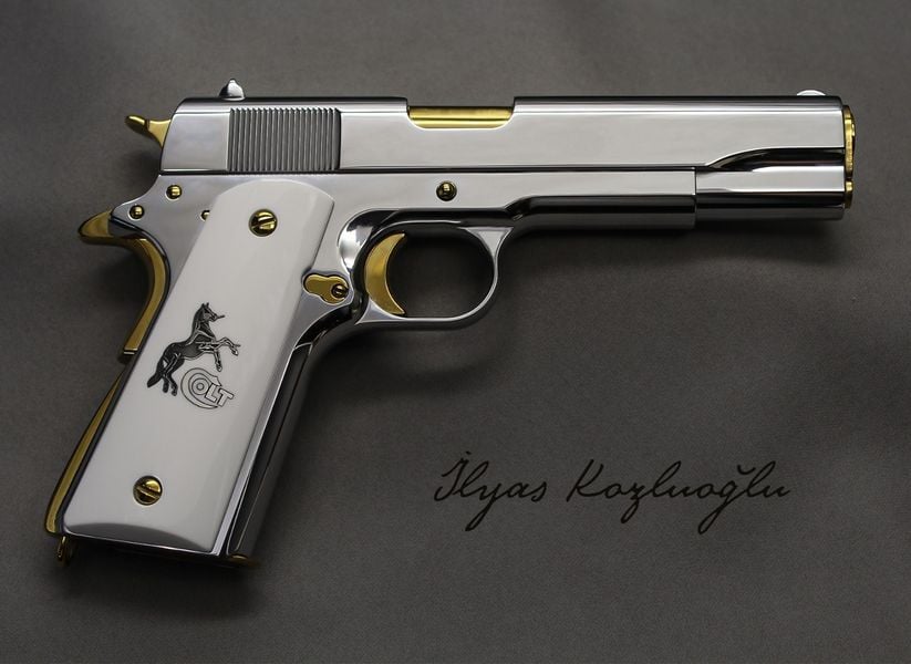 Tisaş ZIG M1911 - Mat Beyaz Krom Kaplama